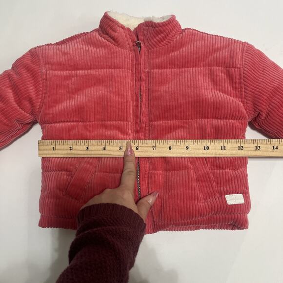 7 For All Mankind Jacket Girls Size 18 Month Pink Corduroy Toddler Baby - Picture 5 of 9